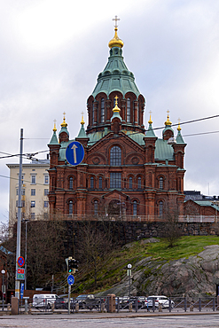 Uspensky Orthodox Cathedral, brick building, Helsinki, Finland