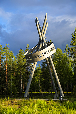 Arctic Circle off the E63, Lapland, Finland