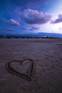 The beach of St.Peter-Ording, Germany, North Friesland