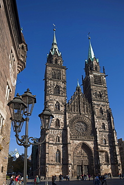 St. Lorenz Church in Nuremberg, Franconia, Bavaria, Germany, Europe