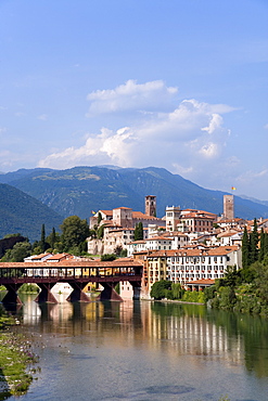 Alpini Bridge, Bassano del Grappa, Veneto, Italy