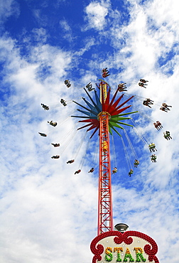 Fairground ride Star Flyer, Oktoberfest, Munich, Bavaria, Germany