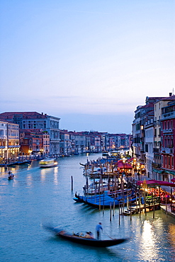 Grand Canale in the evening, Venice, Veneto, Italy