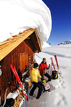 Ski Tour, Grosser Jaufen, Pragser Valley, Hochpuster Valley, South Tyrol, Italy, model released