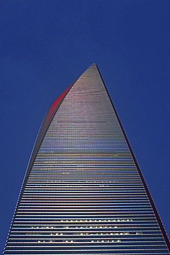 World Trade Financial Center at night, Pudong, Shanghai, China, Asia