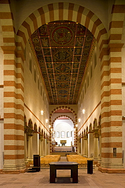 Painted roof in St. Michael's church, Hildesheim, also called Michaeliskirche, Hildesheim, Lower Saxony, Germany, Europe, UNESCO World Cultural Heritage