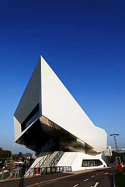 New Porsche Museum, Zuffenhausen, Stuttgart, Baden-Wurttemberg, Germany