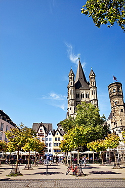 Church Great St. Martin, Cologne, North Rhine-Westphalia, Germany