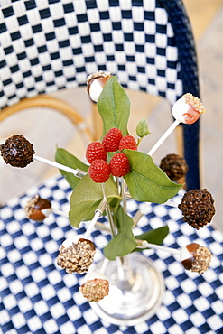 Cheesecake Lollipop Tree Decoration, Restaurant David Burke at Hotel Venetian, Las Vegas, Nevada, USA, America