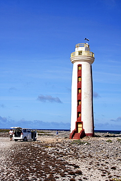 West Indies, Bonaire, Willemstoren lighthouse in south Bonaire