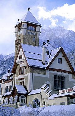 Hotel in the village of Vulpera near Scuol, Lower Engadine, Engadine, Switzerland