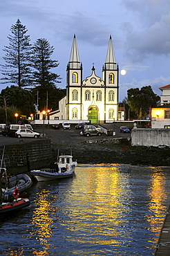 Fullmoon over Madalena, Pico Island, Azores, Portugal