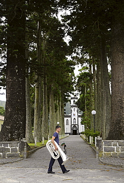 Sete Cidades in the Caldera, Western part of the island, Sao Miguel, Azores, Portugal