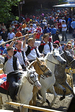 Labyrinth, Tournament, Oswald von Wolkenstein Ritt, Event 2005, Seis am Schlern, South Tyrol, Italy