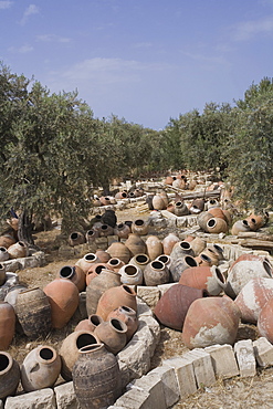 Pottery and ceramics, antique dealer, Kyrenia, Girne, North Cyprus, Cyprus