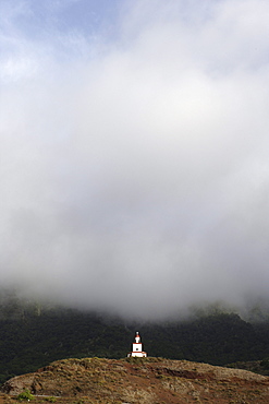 White steeple, bell tower, Frontera, El Hierro, Canary Islands, Spain