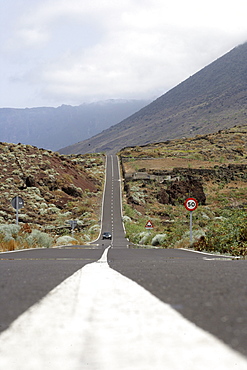 Country road near Balenario, El Hierro, Canary Islands, Spain