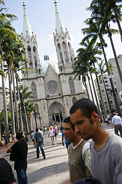 Sao Paulo cathedral and Praca da Se, Sao Paulo, Brazil