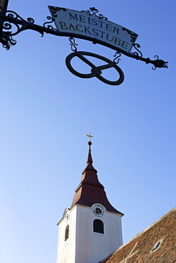 Church in the main square of Drosendorf, Thaya, Lower Austria, Austria