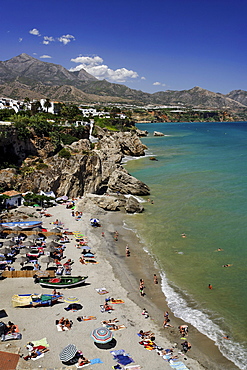 View over Playa de Calahonda, Nerja, Andalusia, Spain