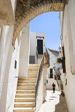 in the old town of Locorotondo, Puglia, Italy