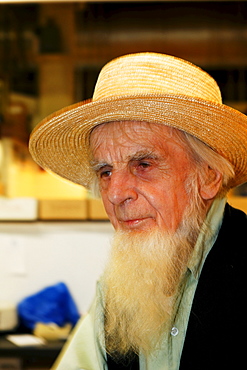 Armish vendor at Reading Terminal Market, Philadelphia, Pennsylvania, USA