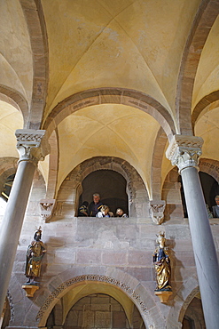 View inside the imperial chapel, Imperial castle, Nuremberg, Franconia, Bavaria, Germany