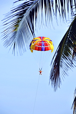 Paragliding on the beach of Nha Trang, Vietnam