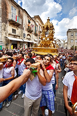 SaintÂ¥s day San Paolo, Palazzolo AcrÃˆide, Sicily, Italy