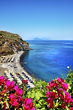 Spiaggia bianca, Canneto, Island of Lipari, Aeolian islands, Sicily, Italy