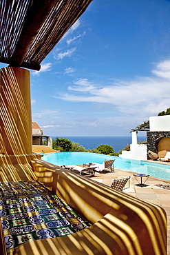 Pool, Hotel Signum, Malfa, Salina Island, Aeolian islands, Sicily, Italy