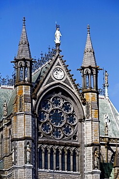 Detail of facade of the Cobh Cathedral, Cobh, County Cork, Ireland