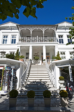 Typical house in Sellin, Island of Ruegen, Mecklenburg-Vorpommern, Germany