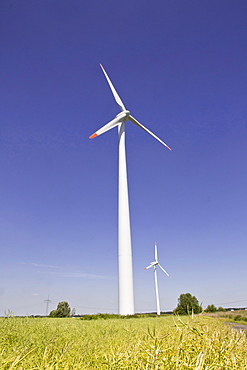 Wind turbines, Dithmarschen, Schleswig-Holstein, Germany