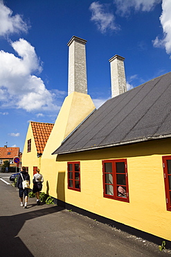 Building of the herring smokehouse in Gudhjem village, Bornholm, Denmark, Europe