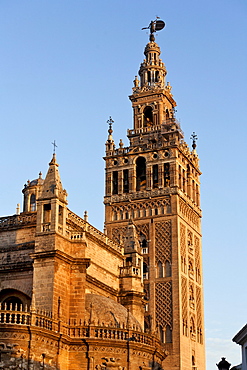 Belltower of Seville cathedral, Catedral de Santa MarÃŒa de la Sede, Seville, Spain