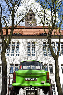 Trabant in a courtyard of a building in Berlin Mitte, Berlin, Germany