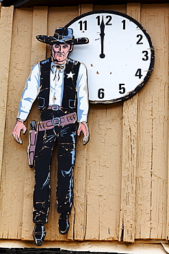 Detail on a saloon on Main street, Silverton, Colorado, USA, North America, America