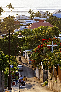 Alley in the village of Saint Leu, La Reunion, Indian Ocean