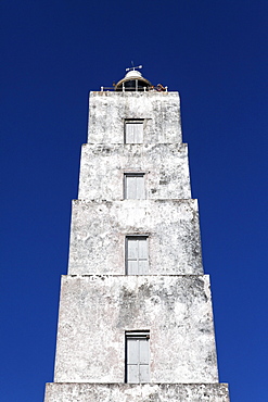 Light house under blue sky, Chumbe Island, Zanzibar, Tanzania, Africa