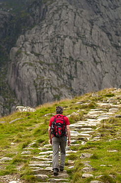 Ascent to Glyder Fawr, Snowdonia National Park, Wales, UK