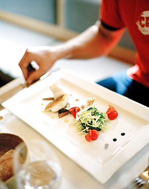 Lunch, Hotel Post Bezau, Bregenz, Vorarlberg, Austria