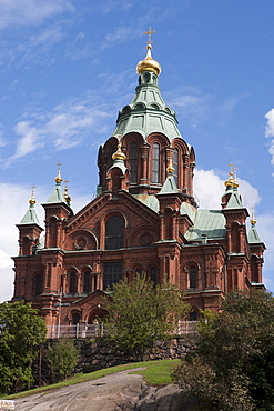 Uspenski Cathedral, architect Alexey Gornostaev, Helsinki, Southern Finland, Finland