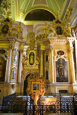 Altar in Peter and Paul Cathedral at Peter and Paul Fortress, St. Petersburg, Russia