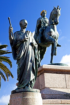 Napoleon Statue, Place Charles de Gaulle, Ajaccio, Corsica, France