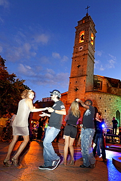 A night of Salsa dancing, Place de la Republique, Porto Vecchio, Corsica, France