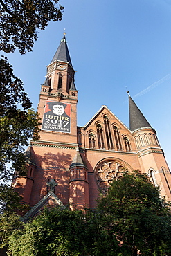 Luther Church, Melanchtonplatz Square, Apolda, Thuringia, Germany