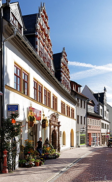 Saal Street, St John s Church, Saalfeld, Thuringia, Germany