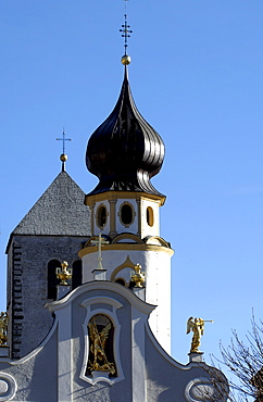 Church in Innichen, Puster Valley, Alto Adige, South Tyrol, Italy