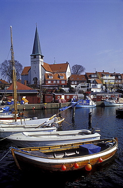 Boats at harbour, Ronne, Bornholm, Denmark, Europe